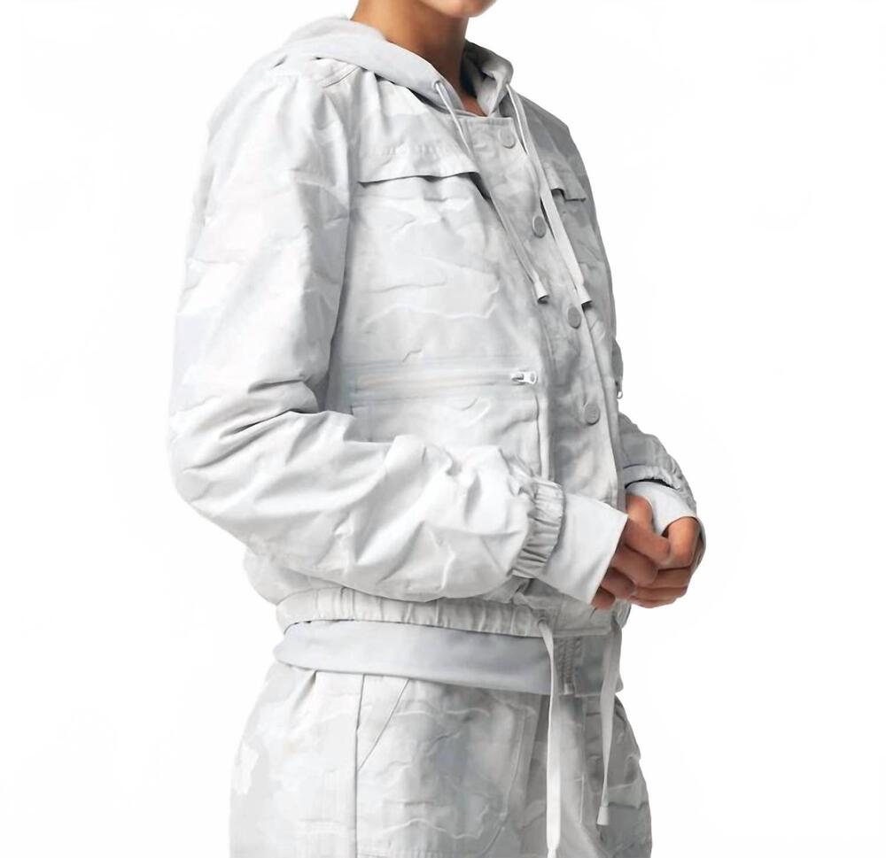 NEW BLANC NOIR skyfall aviator jacket in light grey camo